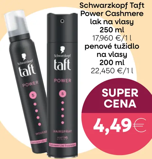 Schwarzkopf Taft Power Cashmere lak na vlasy