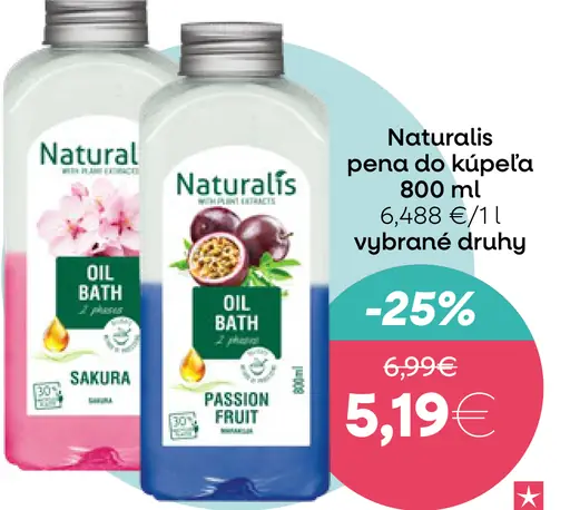 Naturalis pena do kúpeľa