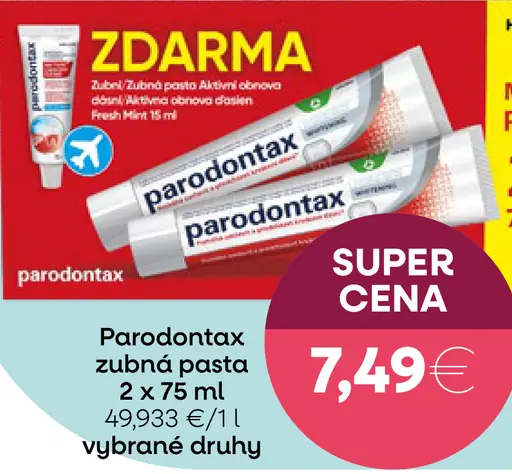 Parodontax zubná pasta