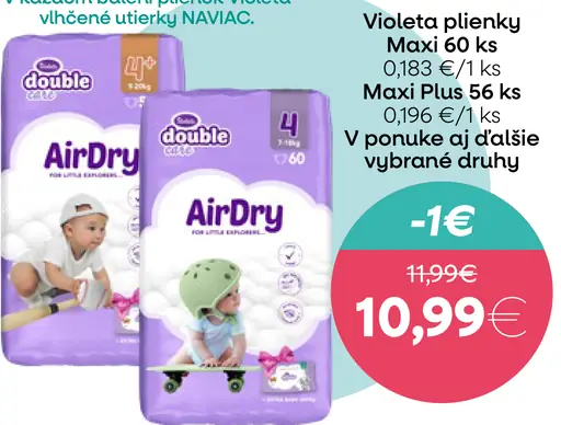 Violeta plienky Maxi / Maxi Plus