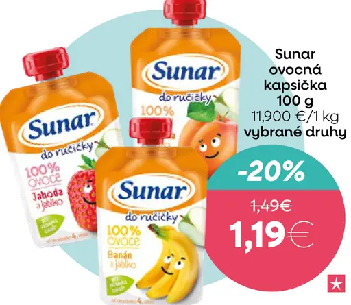 Sunar do ručičky ovocná kapsička