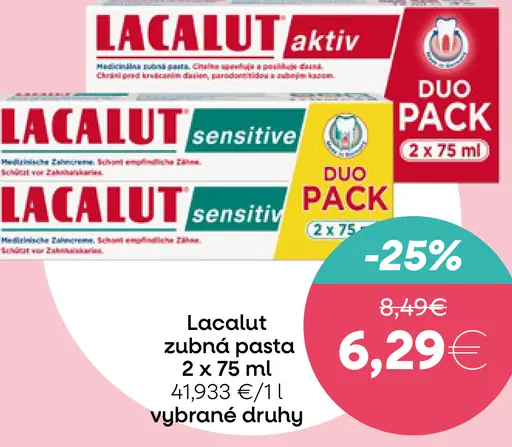 Lacalut zubná pasta