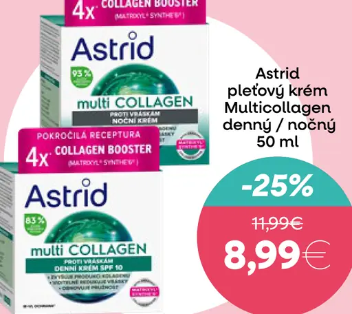 Astrid pleťový krém MultiCollagen nočný