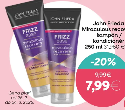 John Frieda Miraculous Recovery šampón