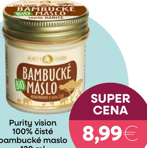 Purity Vision Bio bambucké maslo