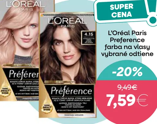 L'Oréal Paris Préférence farba na vlasy