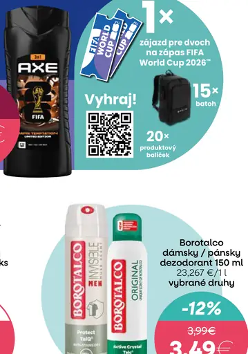 Axe sprchovací gél