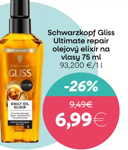 Schwarzkopf Gliss Intensive Repair olej na vlasy v spreji