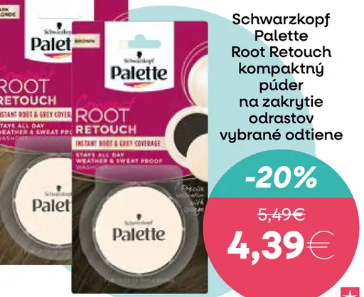 Palette Root Retouch korektor odrastov