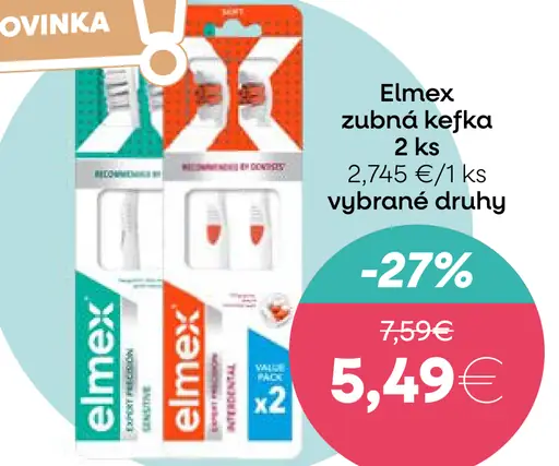 Elmex zubná kefka pre deti 2–6 rokov