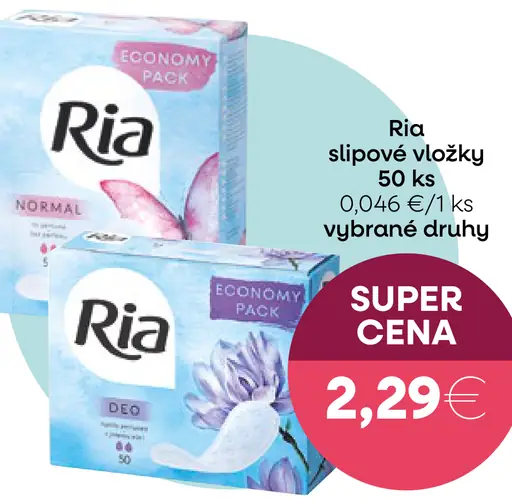 Ria vložky alebo tampóny