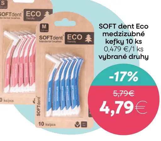 Soft Dent Eco medzizubné kefky