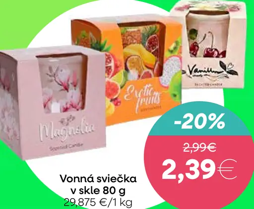 Vonná sviečka v skle veľkonočný dizajn