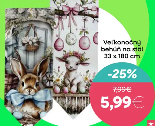 Veľkonočný behúň na stôl