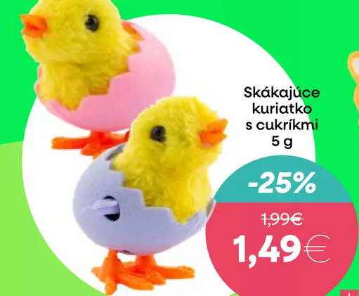 Skákajúce kuriatko kurča