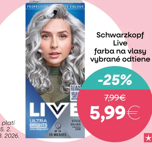 Schwarzkopf LIVE farba na vlasy