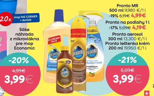 Pronto MR čistiaci prostriedok na nábytok