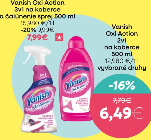 Vanish Oxi Action Tekutý odstraňovač škvŕn