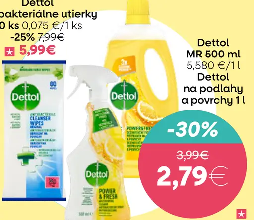 Dettol MR čistič na podlahy a povrchy