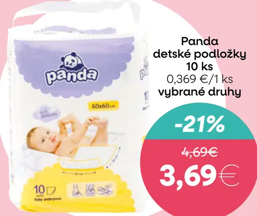 Panda detské podložky vybrané druhy