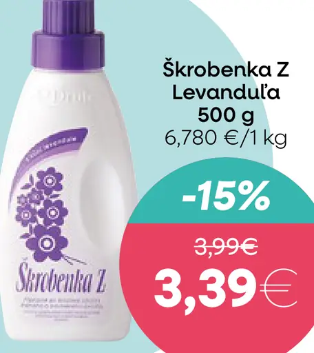 Škrobenka Z levanduľa