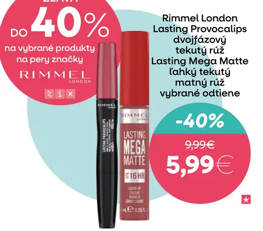 Rimmel London Lasting Provocalips dvojfázový tekutý rúž