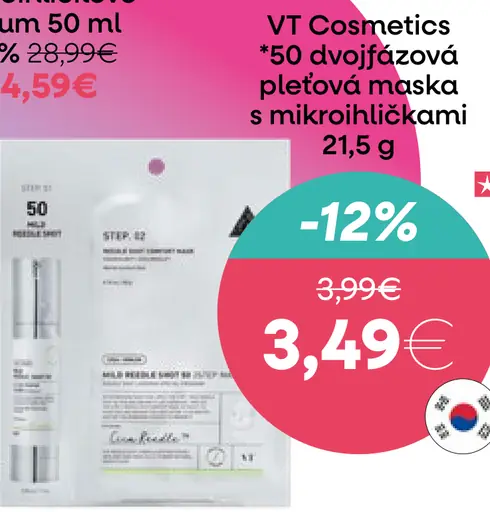 VT Cosmetics 50+ obnovujúca maska s mikroniťami