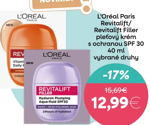 L'Oréal Paris Revitalift Filler pleťový krém s ochranou SPF 30