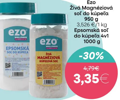 Ezo Epsomská soľ do kúpeľa