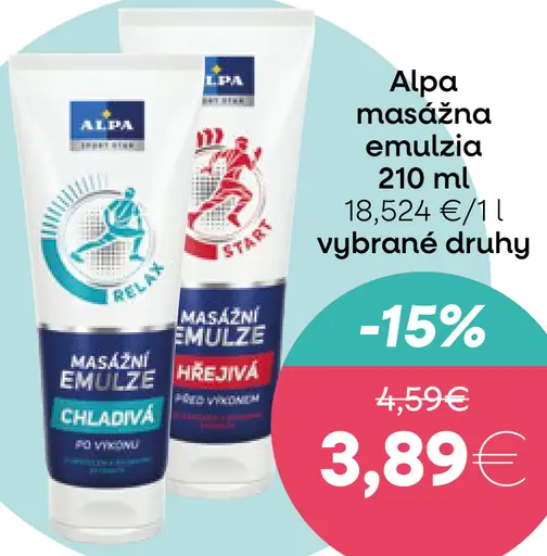 Alpa masážna emulzia