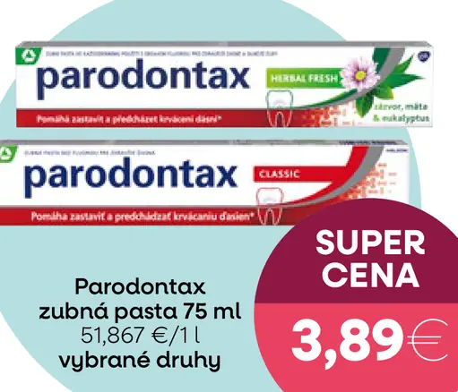 Parodontax zubná pasta