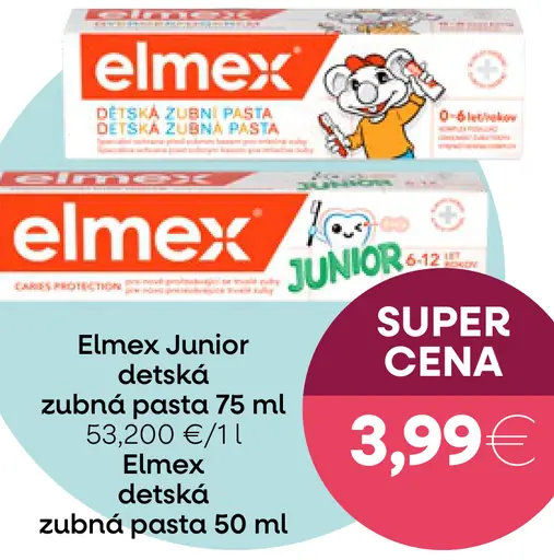 Elmex Junior detská zubná pasta