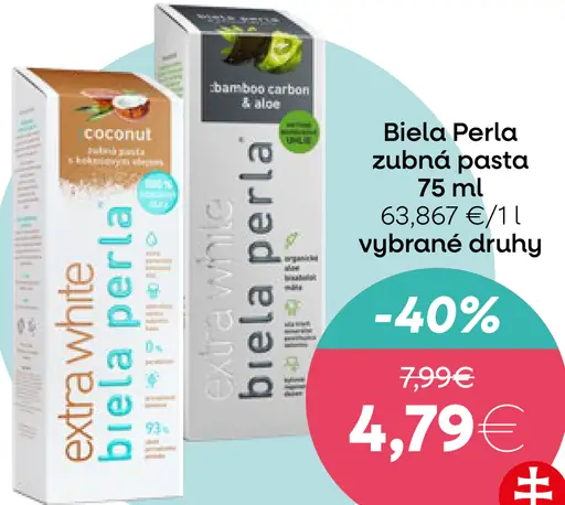 Biela Perla zubná pasta