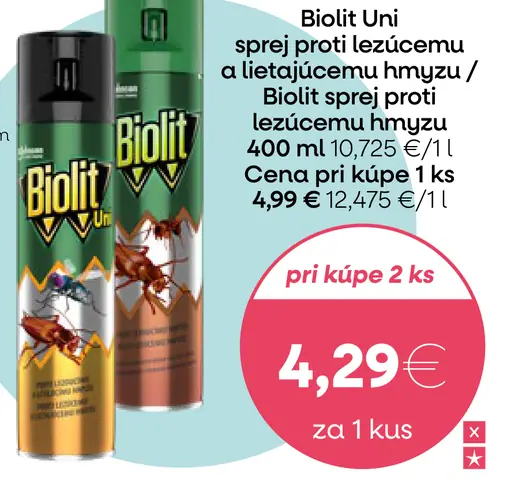 Biolit Sprej proti lietajúcemu a lezúcemu hmyzu