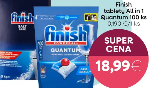 Finish Quantum All in 1 tablety do umývačky