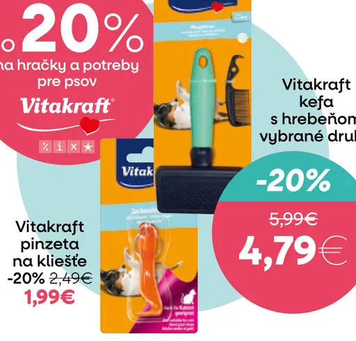 Vitakraft kefy s hrebeňom pre psov