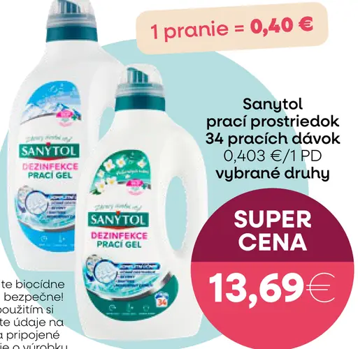 Sanytol prací prostriedok