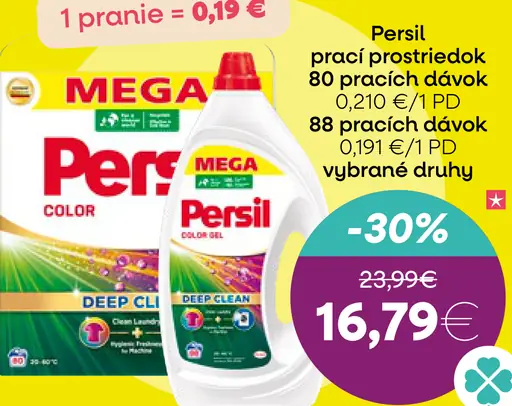 Persil prací prostriedok, 68 – 100 pracích dávok