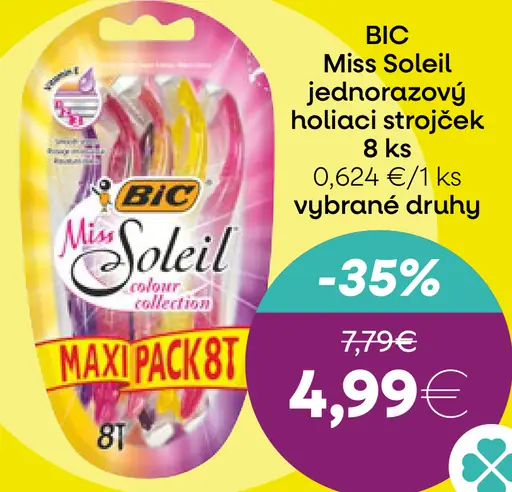BIC Miss Soleil jednorazový holiaci strojček