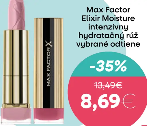 Max Factor Elixir Moisture intenzívny hydratačný rúž