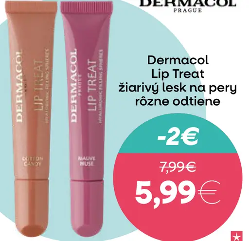Dermacol Lip Treat žiarivý lesk na pery