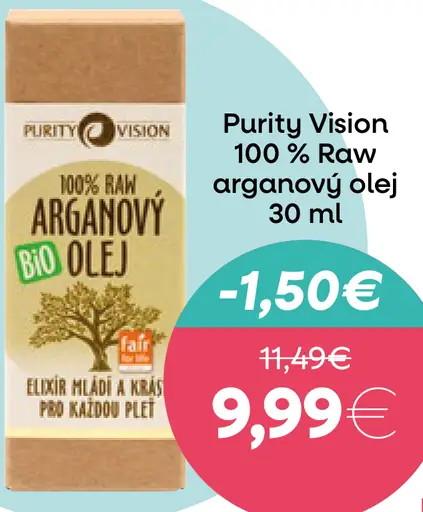 Purity Vision 100 % Raw arganový olej