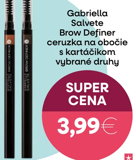 Gabriella Salvete Brow Definer ceruzka na obočie s kefkou
