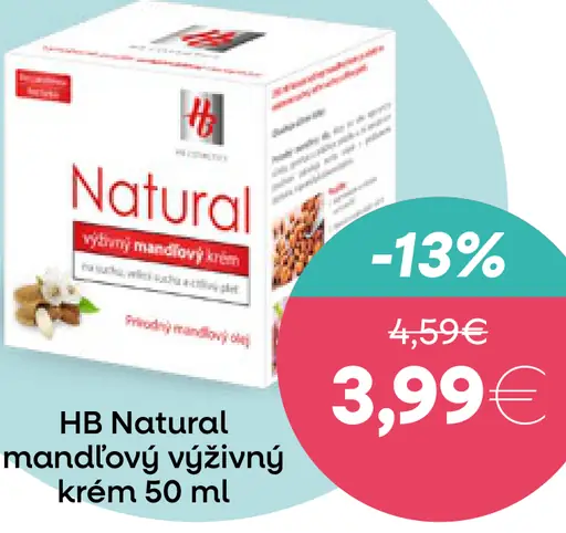 HB Natural mandľový výživný krém