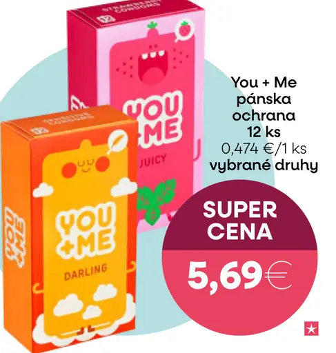 You + Me pánska ochrana prezervatívy