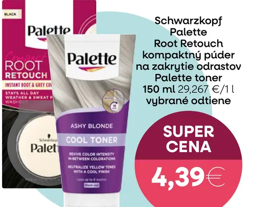 Schwarzkopf Palette Root Retouch kompaktný púder na zakrytie odrastov