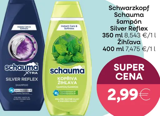 Schwarzkopf Schauma šampón Silver Reflex