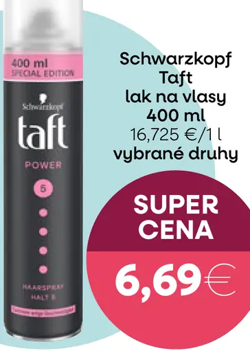 Schwarzkopf Taft lak na vlasy