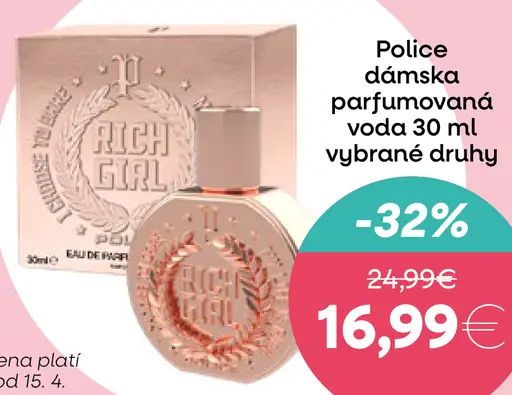 Police dámska parfumovaná voda vybrané druhy