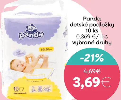 Panda detské podložky vybrané druhy